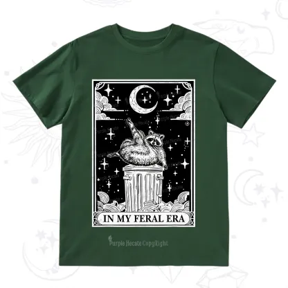 Purplehecate In My Feral Era Raccoon Tarot T-Shirt