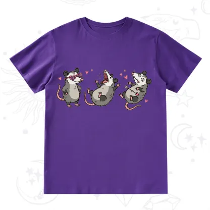 Purplehecate Funny Opossum Valentine T-Shirt
