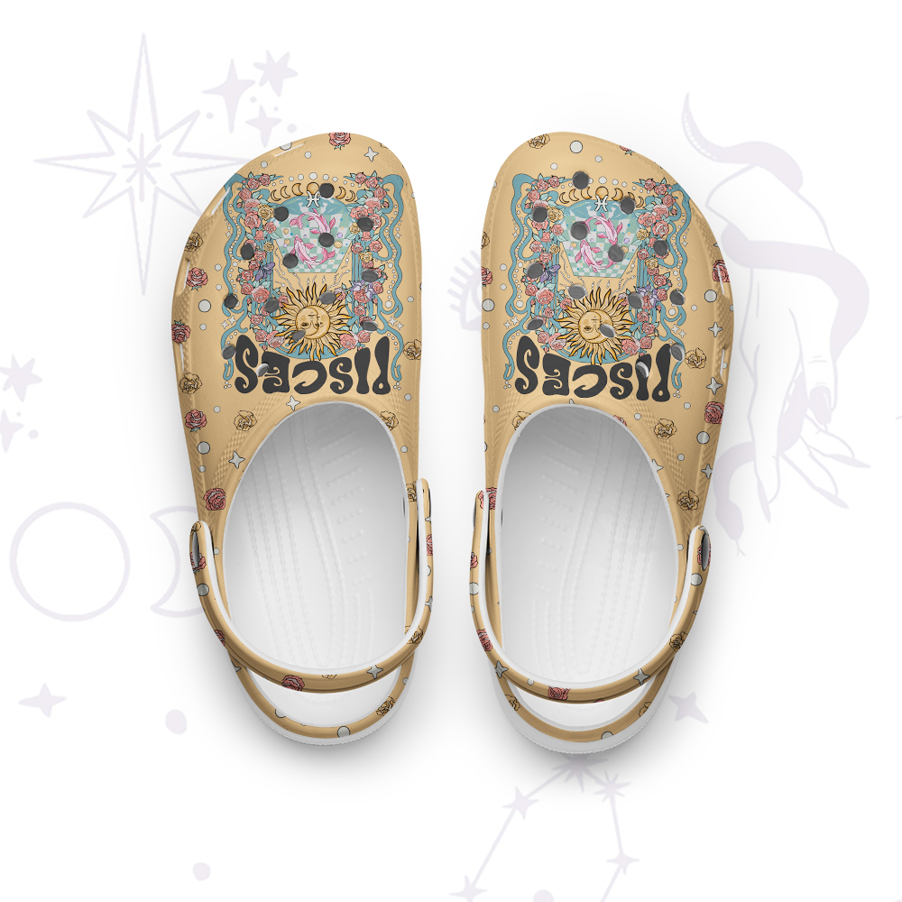 Purplehecate Pisces Spirit Zodiac Rubber Clogs