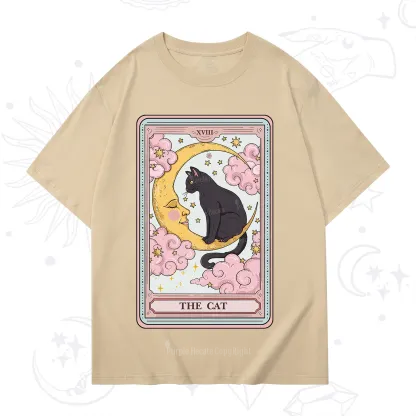 Purplehecate The Cat Tarot Card T-Shirt