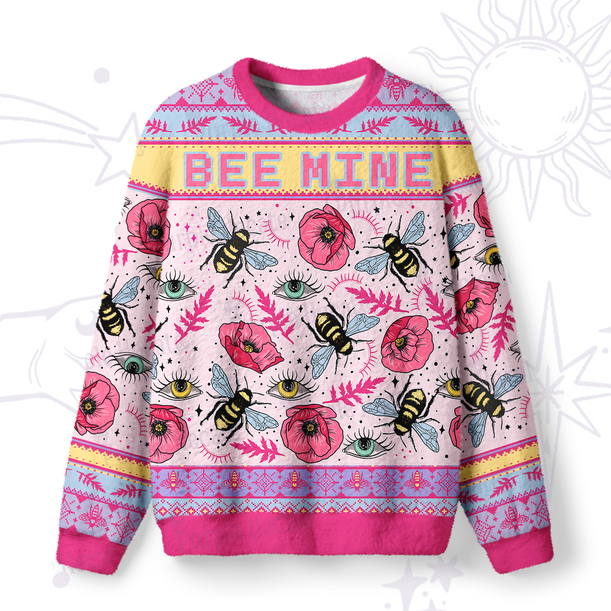 Purplehecate Be Mine Ugly Valentine Sweatshirt