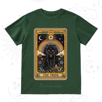 Purplehecate The Pride Black Cat Tarot T-Shirt