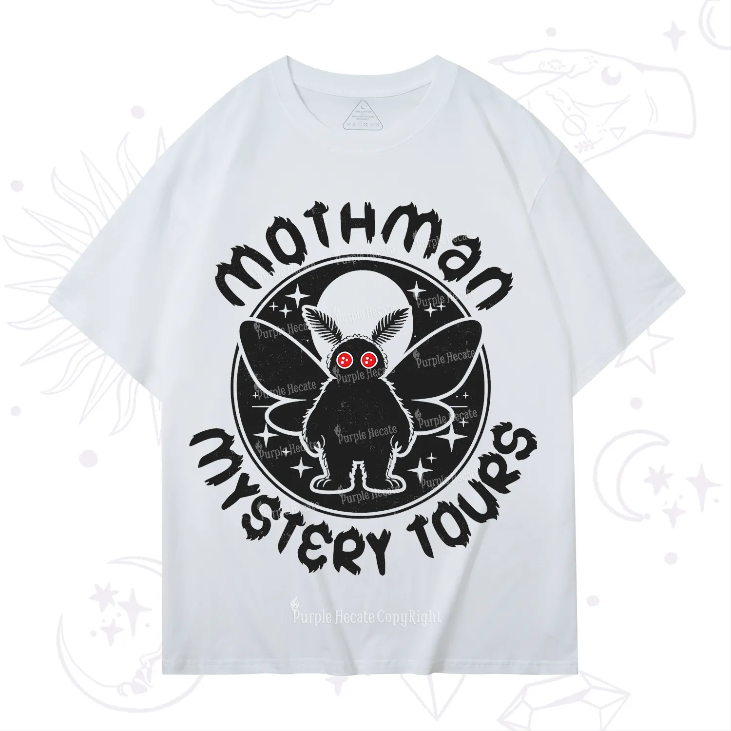 Purplehecate Mothman Mystery Tours T-Shirt