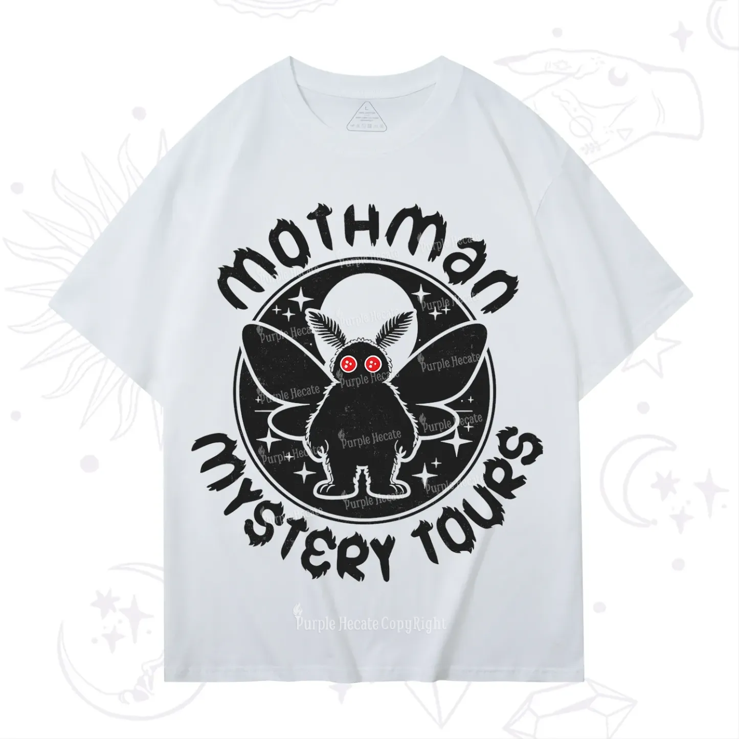 Purplehecate Mothman Mystery Tours T-Shirt