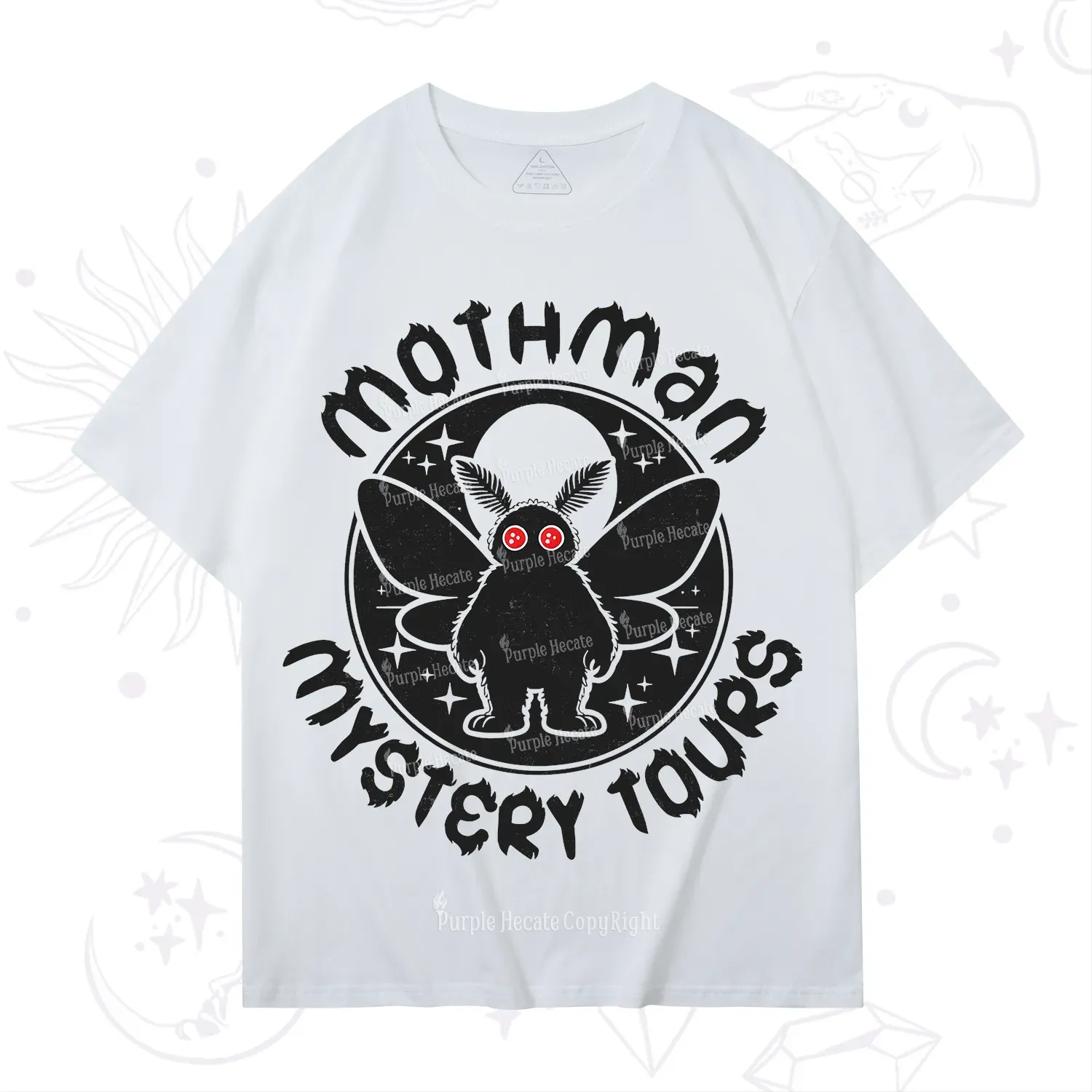 Purplehecate Mothman Mystery Tours T-Shirt