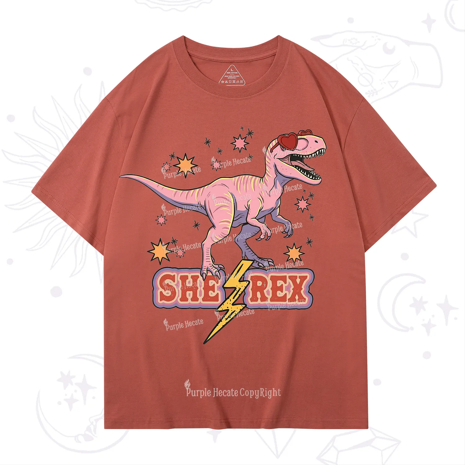 Purplehecate T Rex Dinosaur Girl T-Shirt