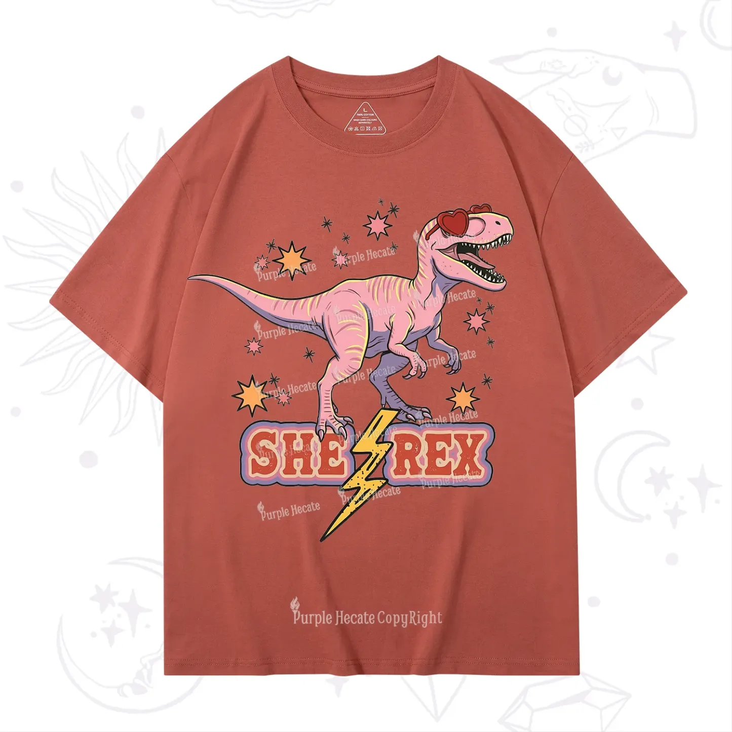 Purplehecate T Rex Dinosaur Girl T-Shirt