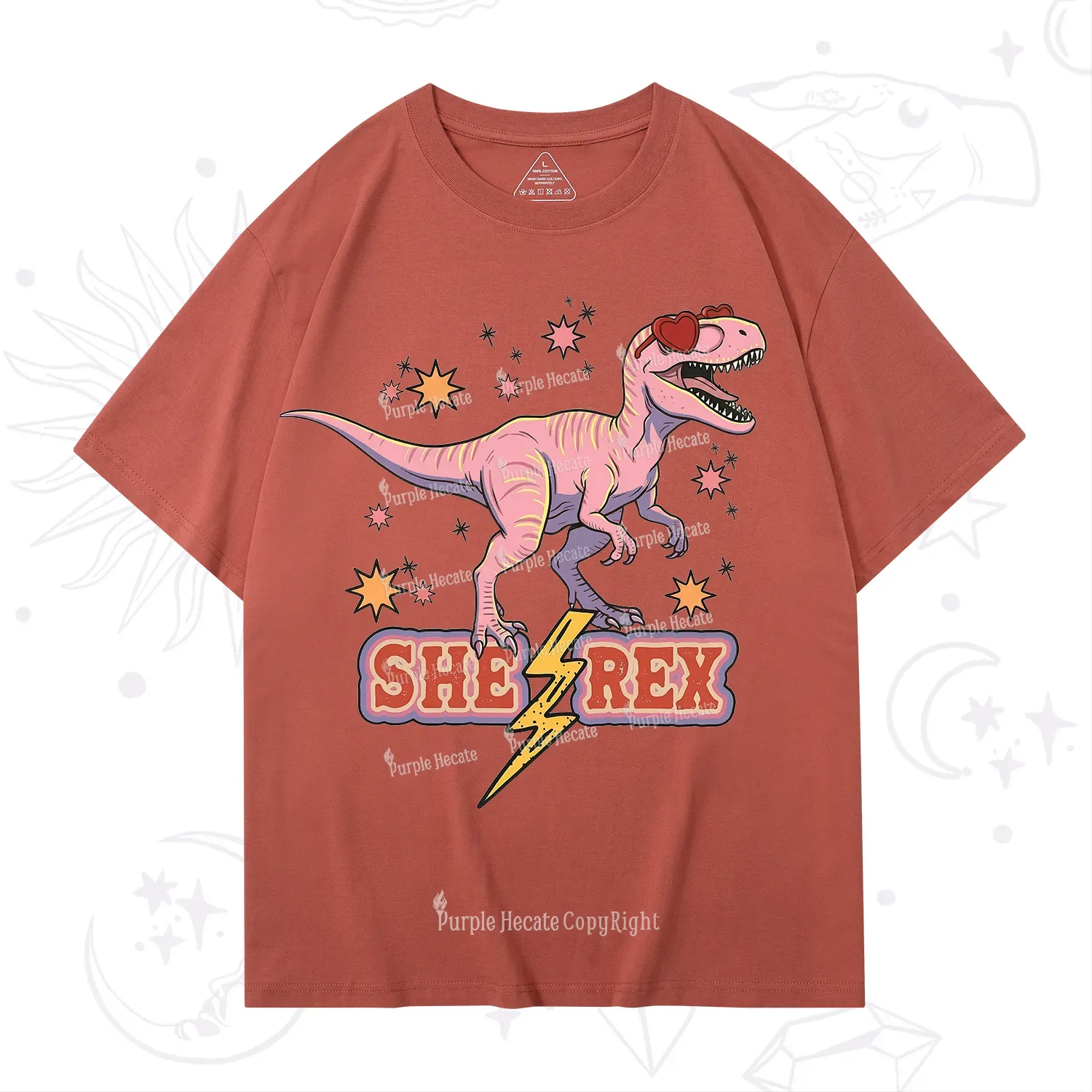 Purplehecate T Rex Dinosaur Girl T-Shirt