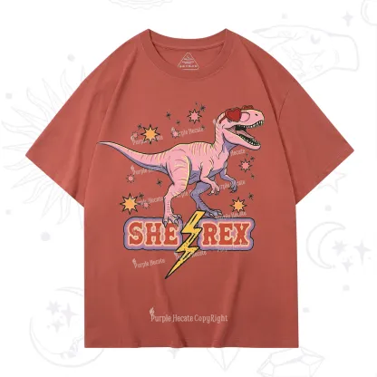 Purplehecate T Rex Dinosaur Girl T-Shirt