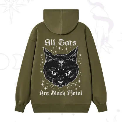 Purplehecate All Cats Are Black Metal Hoodie
