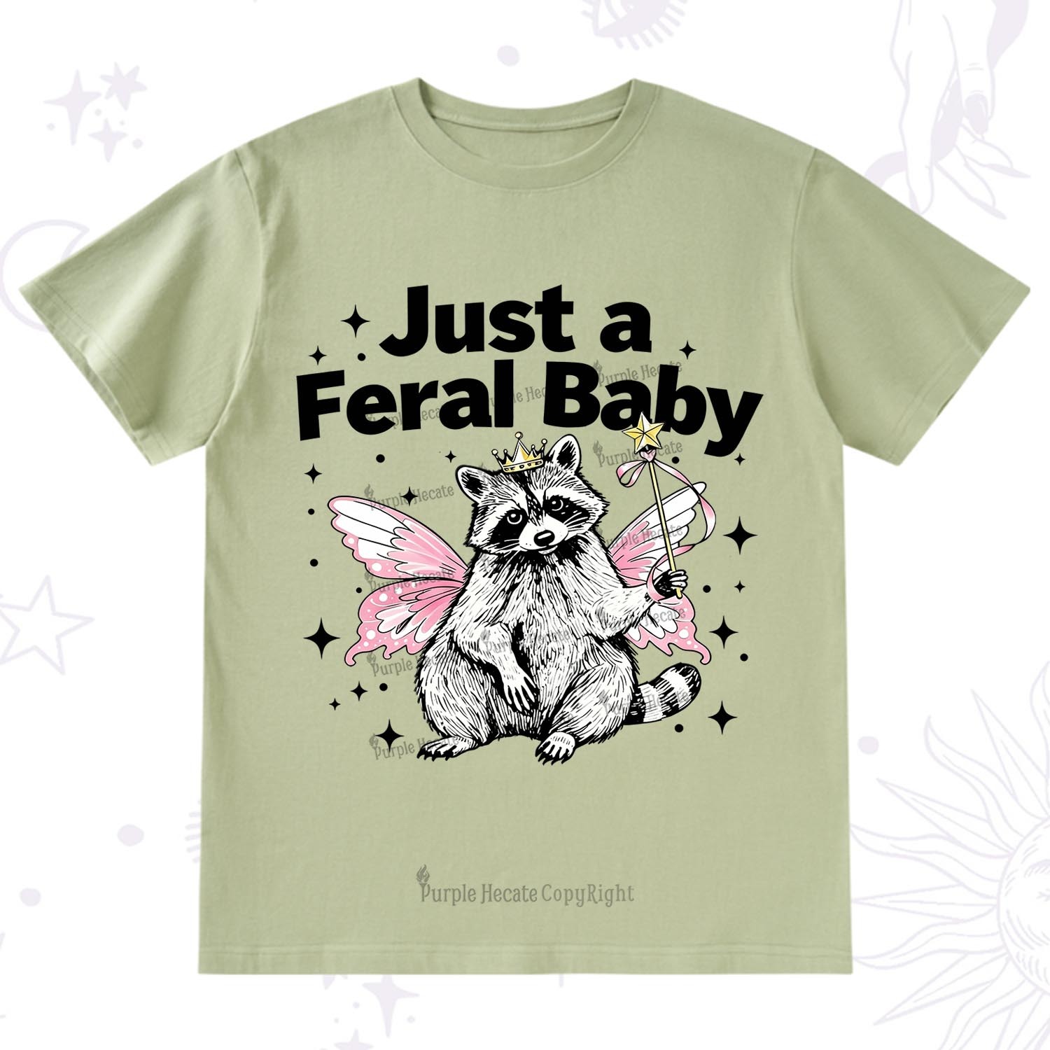 Purplehecate Just A Feral Baby Raccoon T-Shirt