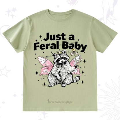 Purplehecate Just A Feral Baby Raccoon T-Shirt