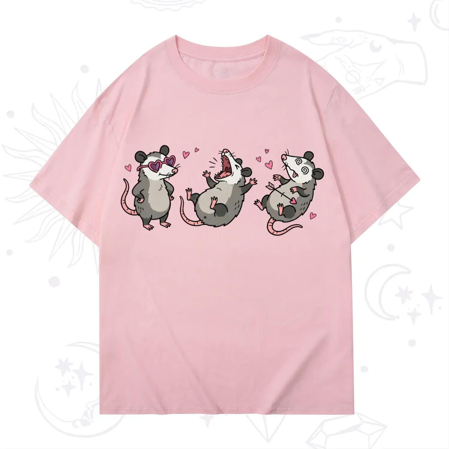 Purplehecate Funny Opossum Valentine T-Shirt