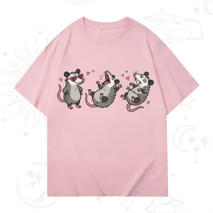 Purplehecate Funny Opossum Valentine T-Shirt