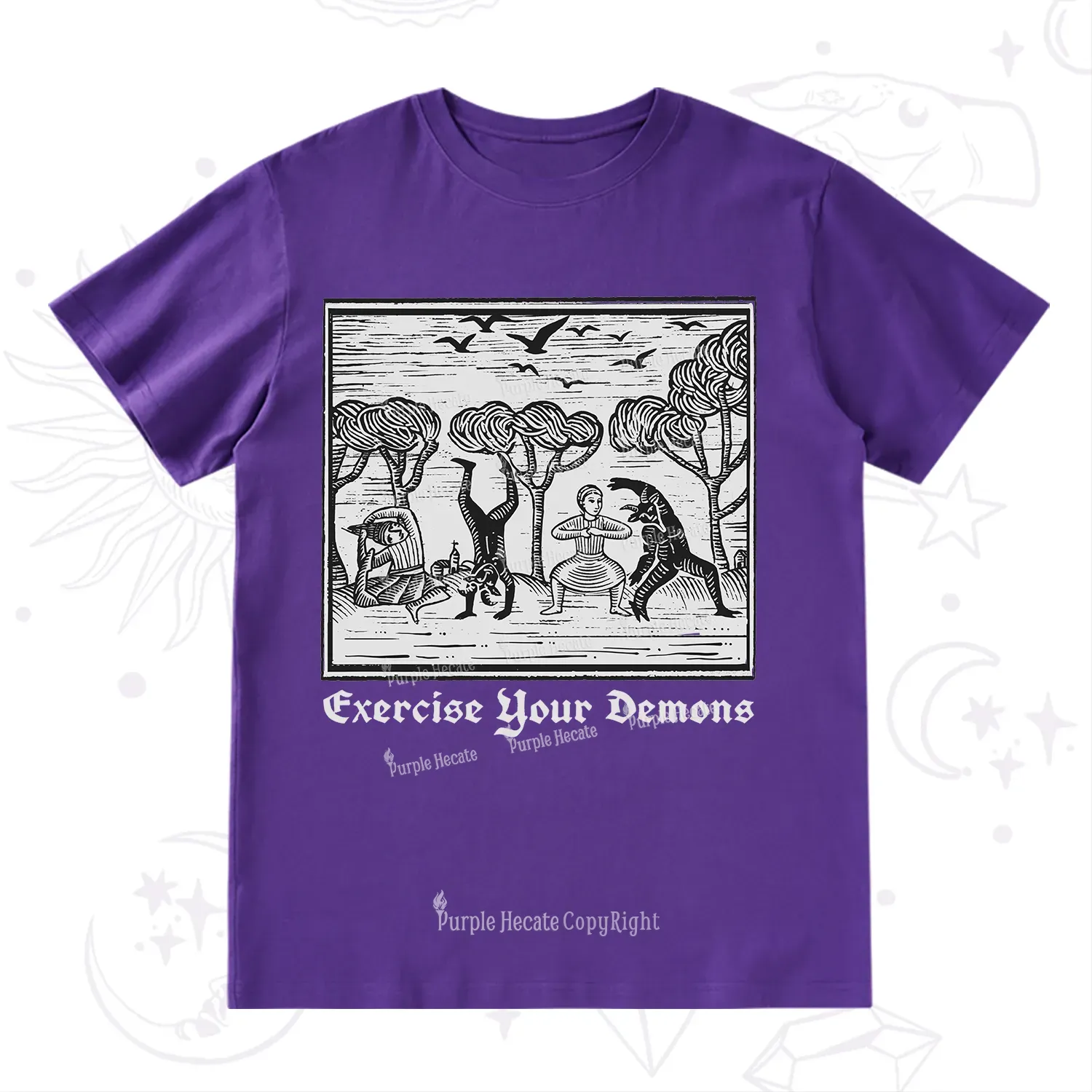 Purplehecate Exercise Your Demons T-Shirt