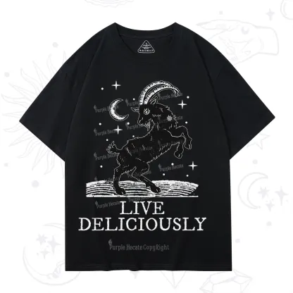 Purplehecate Live Deliciously T-Shirt