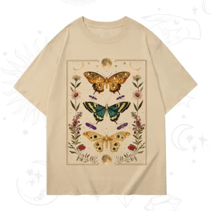 Purplehecate Sun and Moon Butterfly T-Shirt