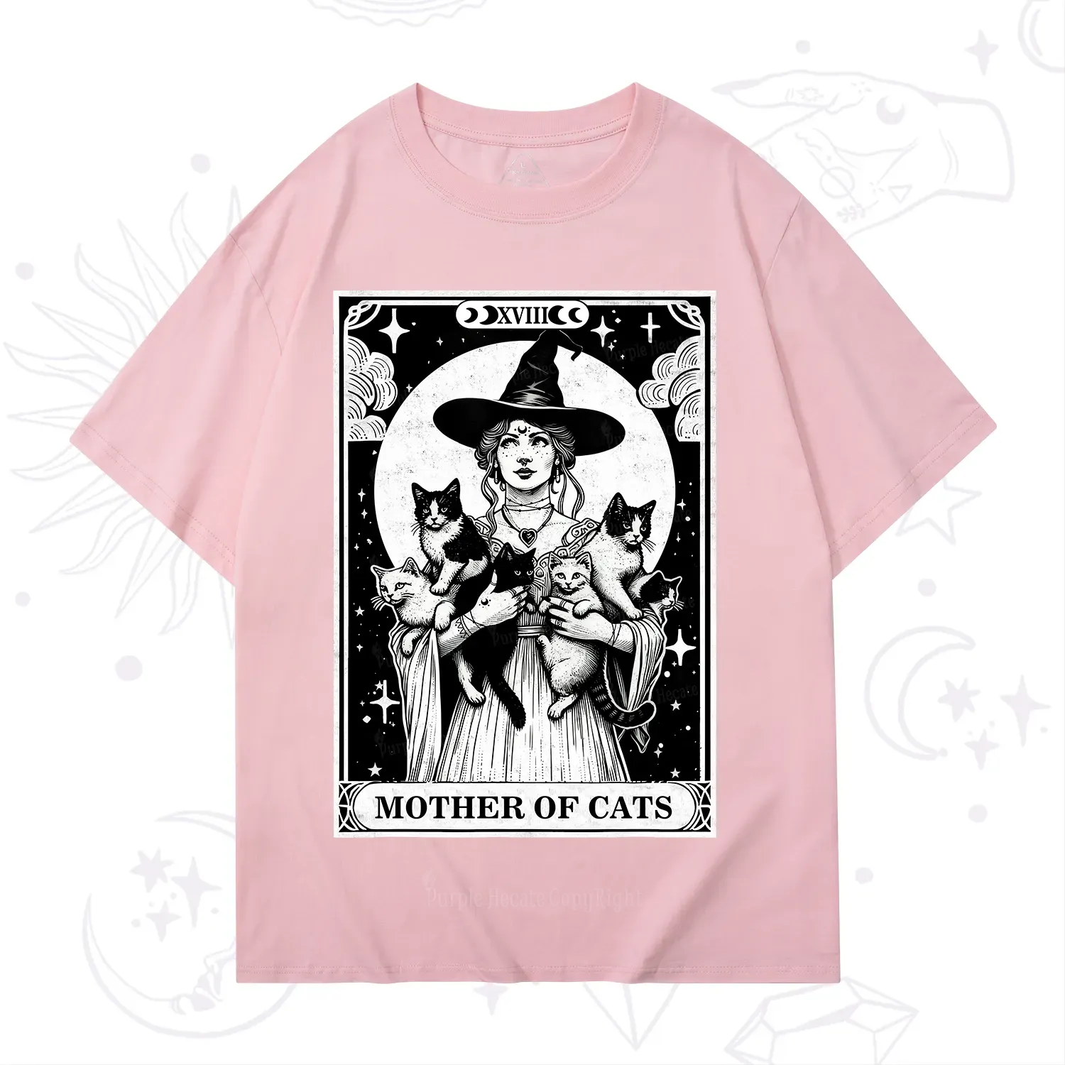 Purplehecate The Mother of Cats Tarot T-Shirt