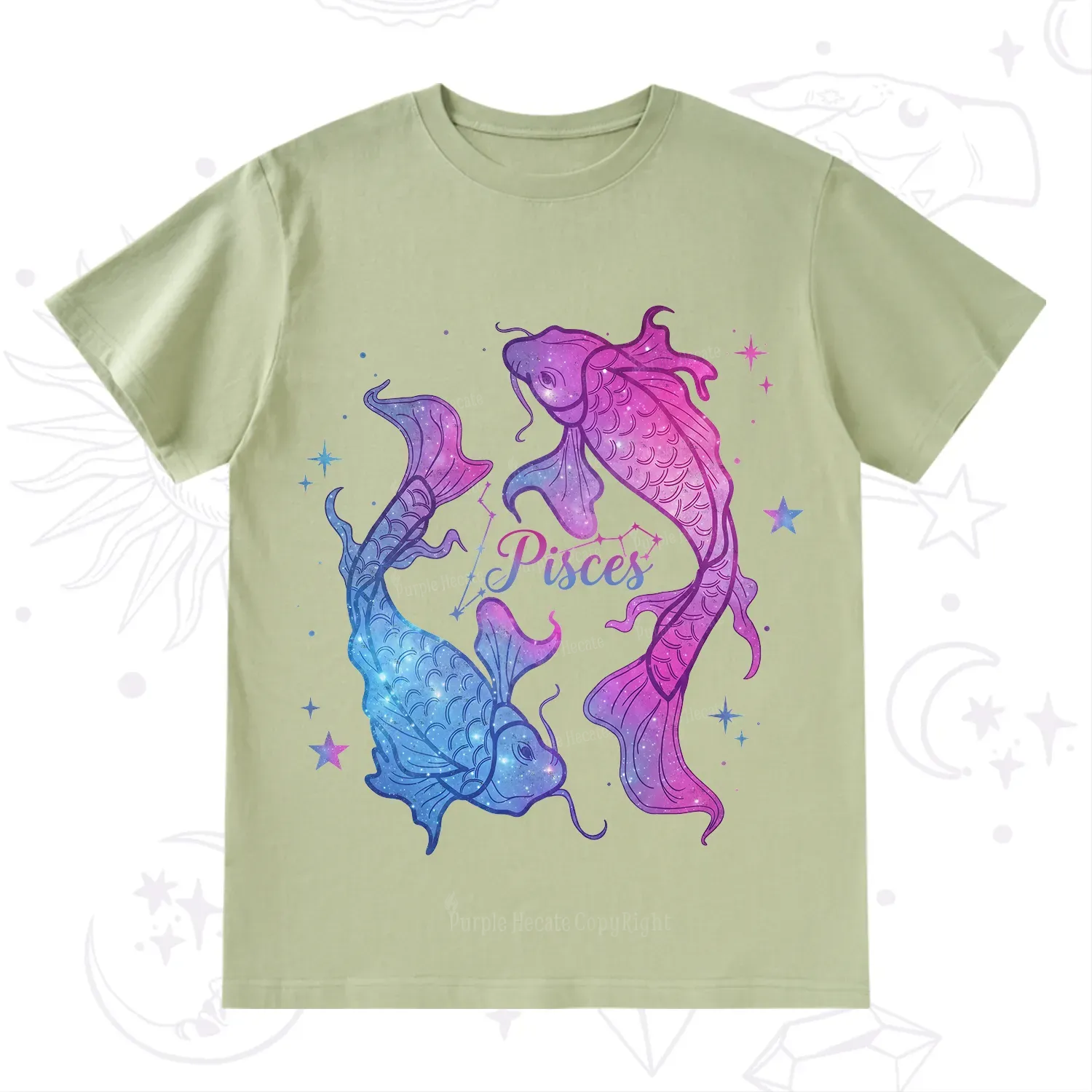 Purplehecate Pisces Zodiac T-Shirt