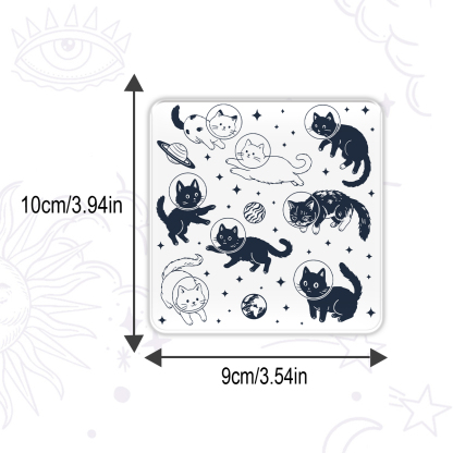 Purplehecate Cats in Space Magnet