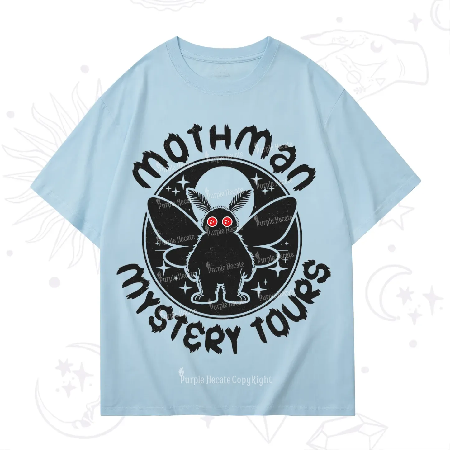 Purplehecate Mothman Mystery Tours T-Shirt