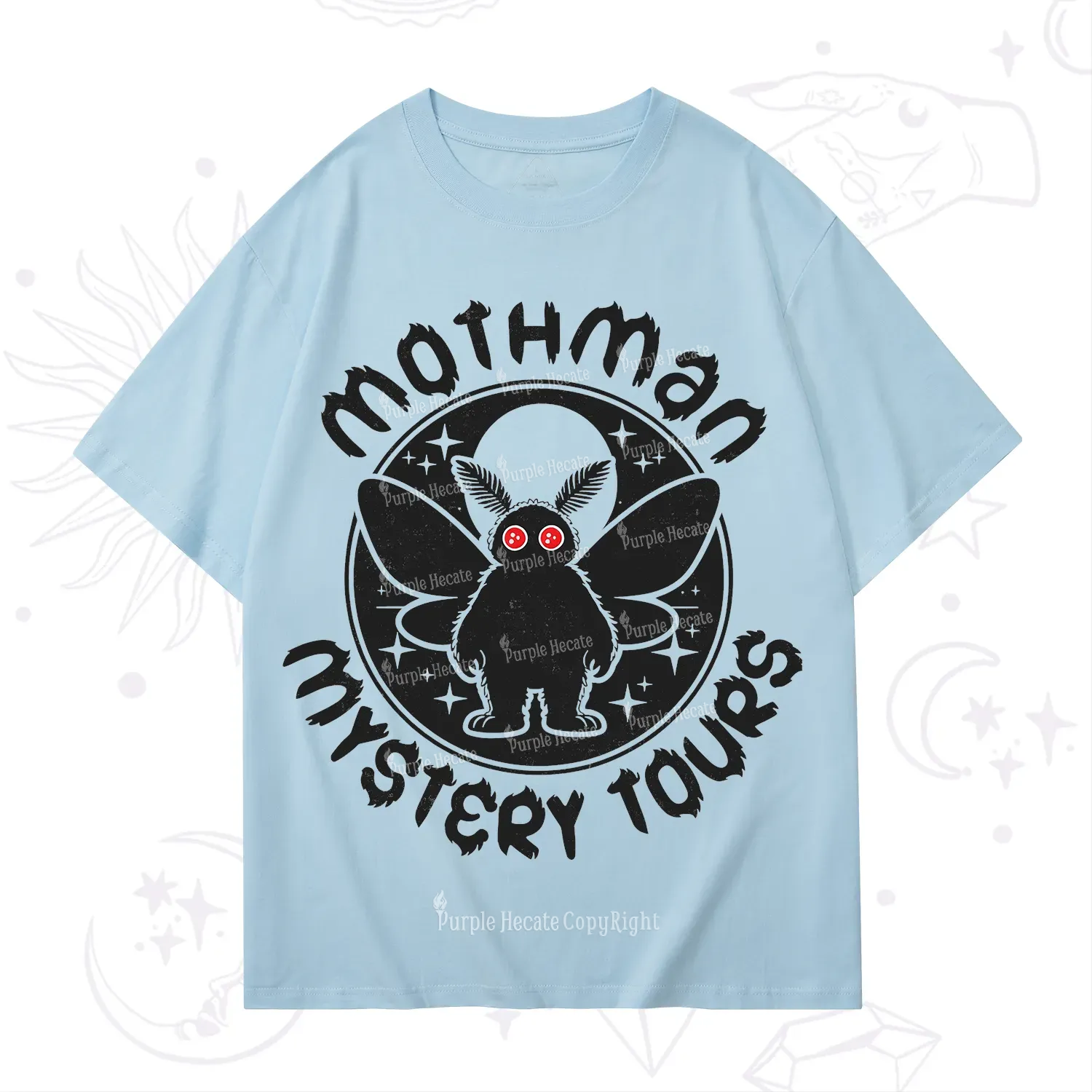 Purplehecate Mothman Mystery Tours T-Shirt
