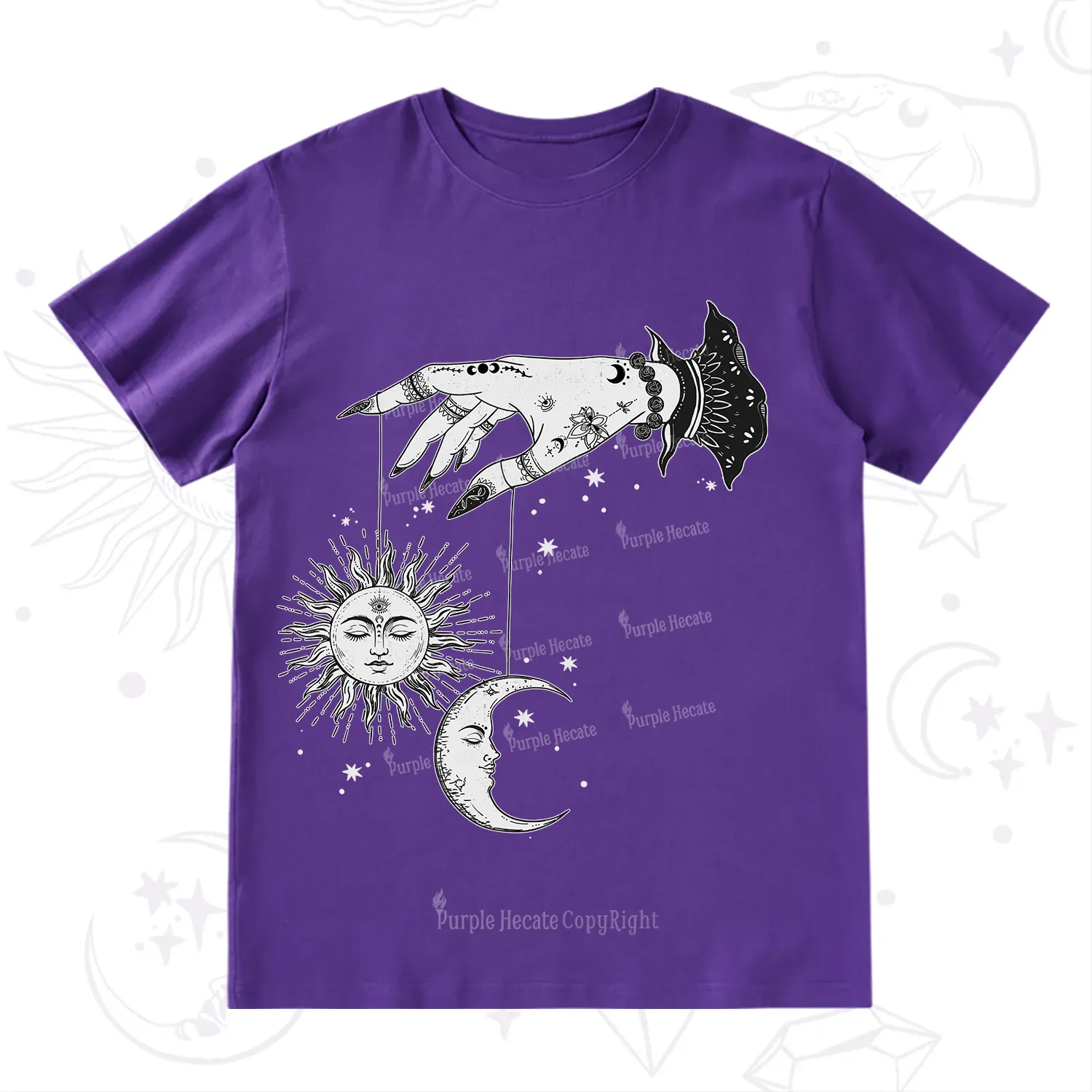 Purplehecate Witch's Sun and Moon T-Shirt