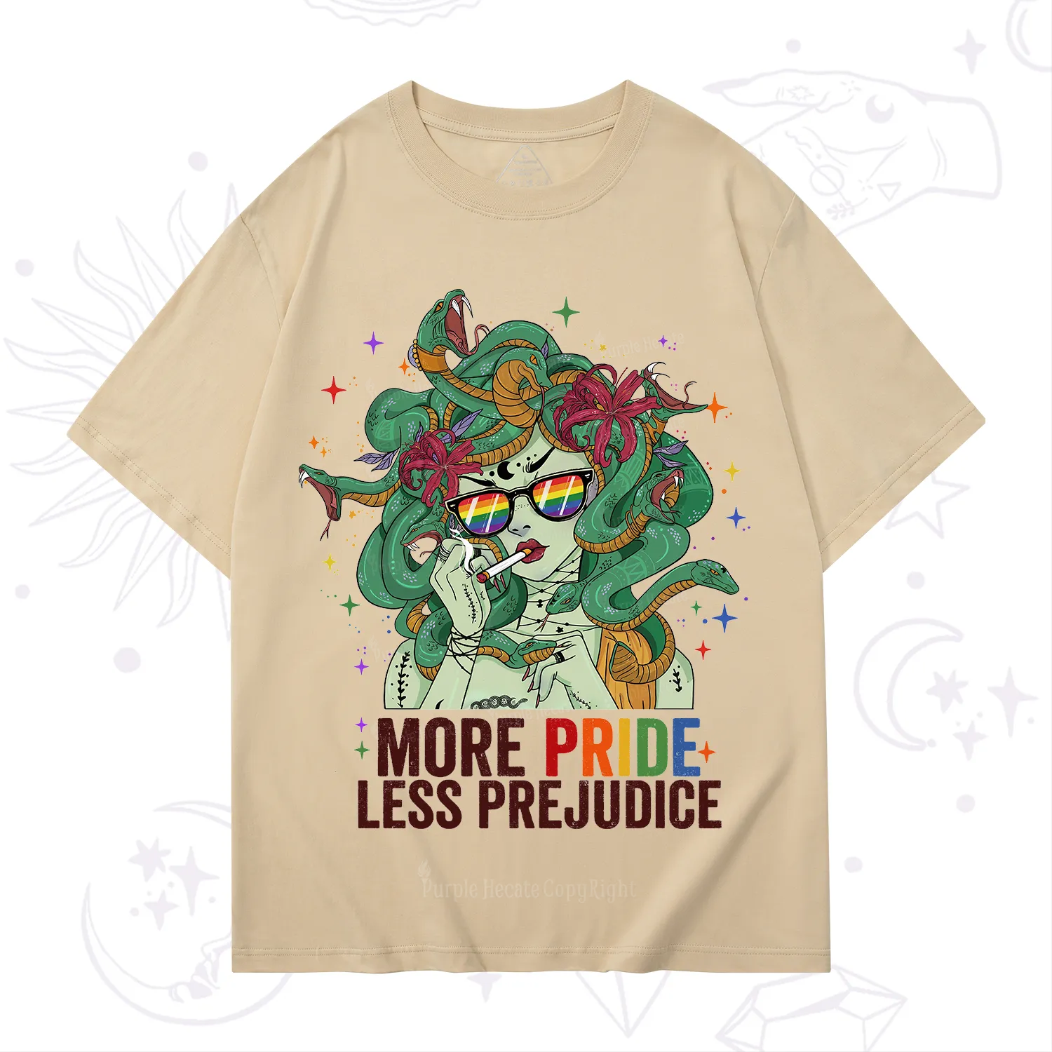 Purplehecate More Pride Less Prejudice Medusa T-Shirt
