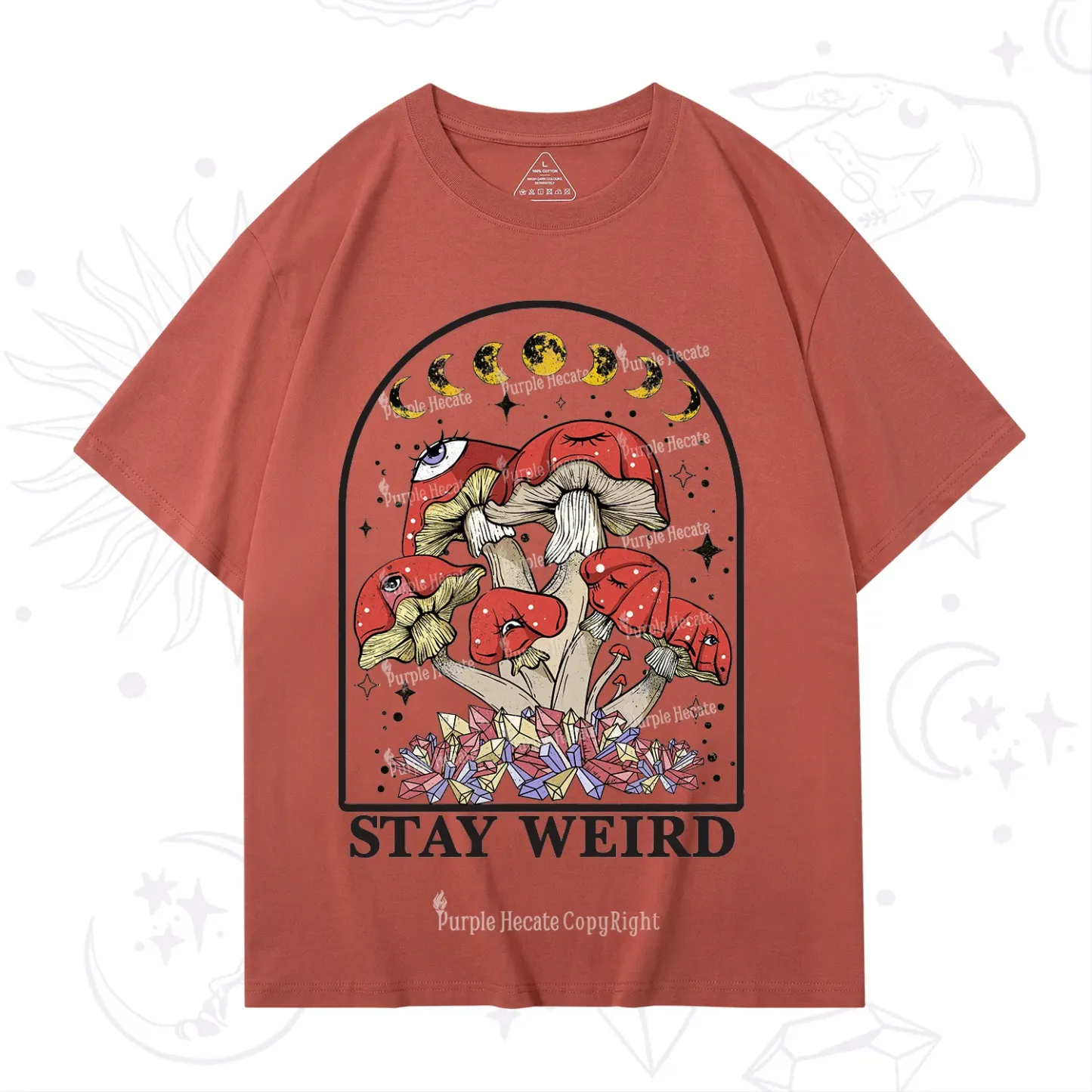 Purplehecate Stay Weird Mushroom T-Shirt
