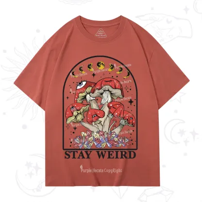 Purplehecate Stay Weird Mushroom T-Shirt