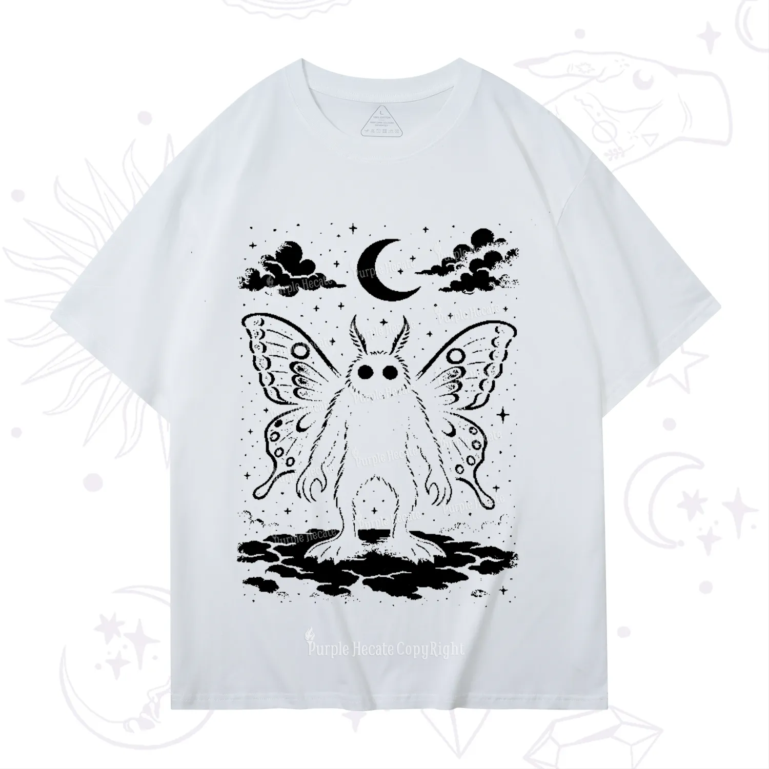 Purplehecate Celestial Cryptid Mothman T-Shirt