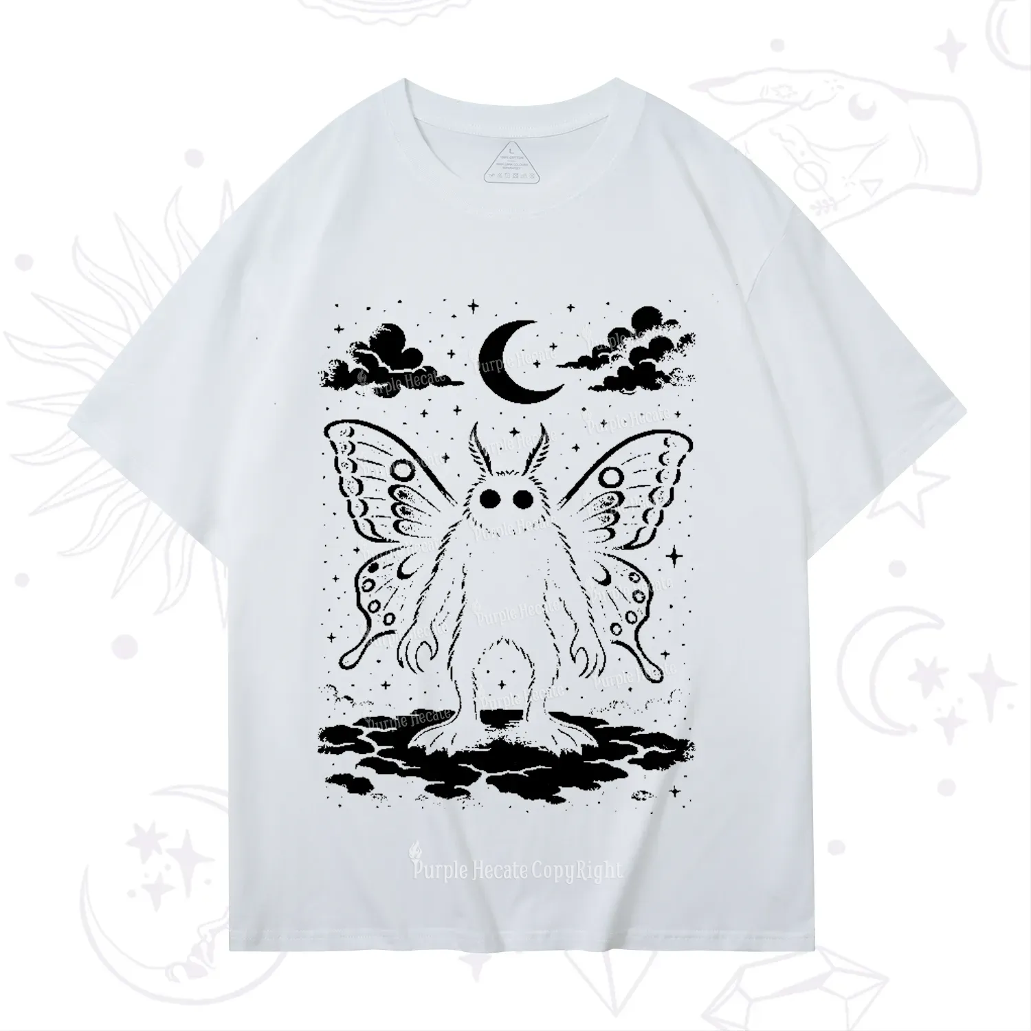 Purplehecate Celestial Cryptid Mothman T-Shirt