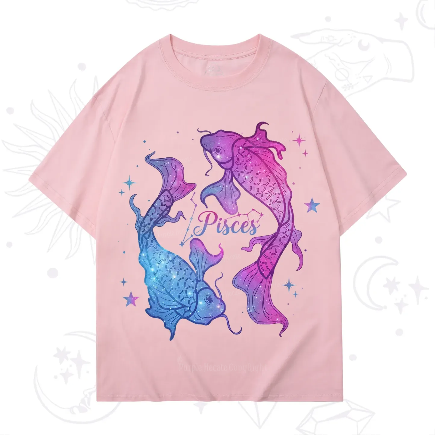 Purplehecate Pisces Zodiac T-Shirt