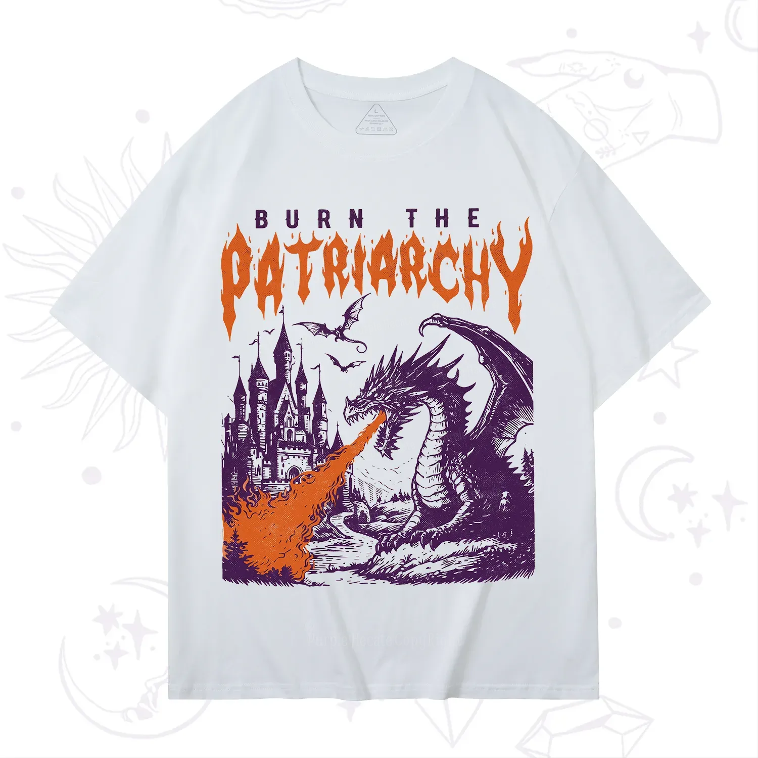 Purplehecate Burn the Patriarchy Dragon T-Shirt