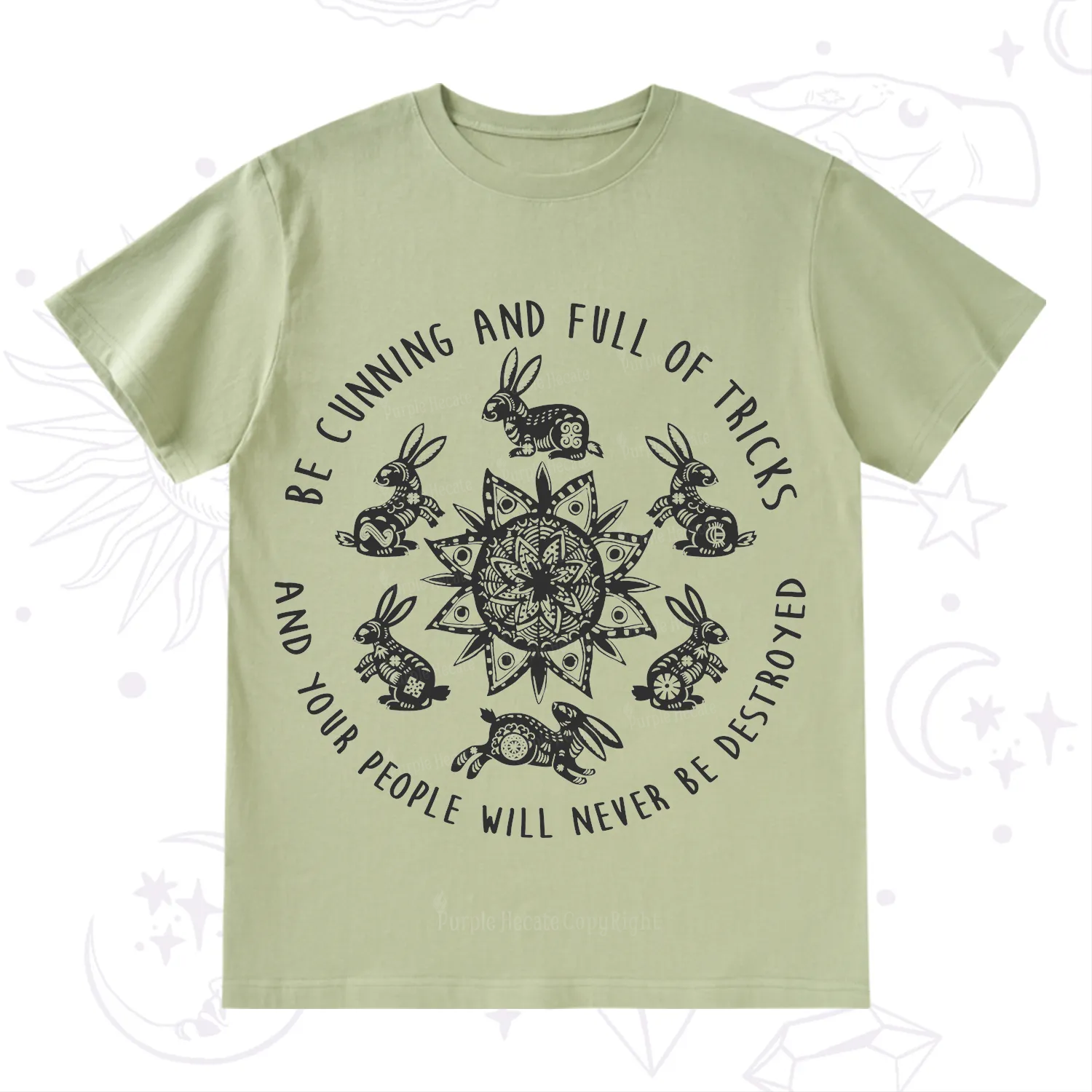 Purplehecate Cunning Rabbit Protection Spell T-Shirt