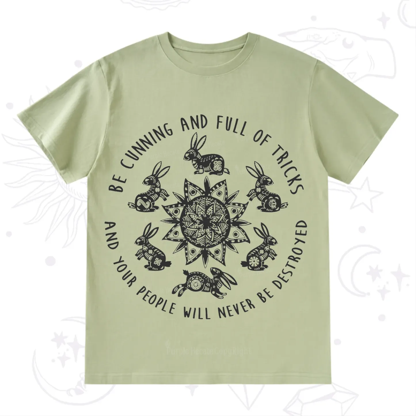 Purplehecate Cunning Rabbit Protection Spell T-Shirt