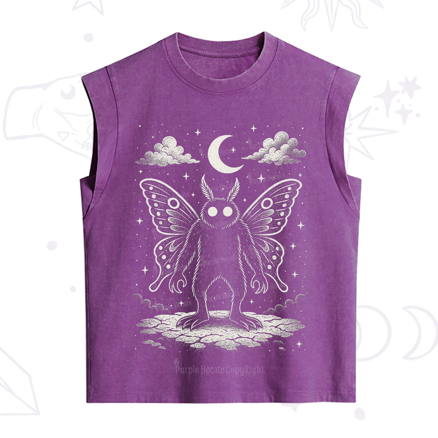 [Copy]Purplehecate Trash Raccoon Backyard Wildlife Vintage Washed Tank