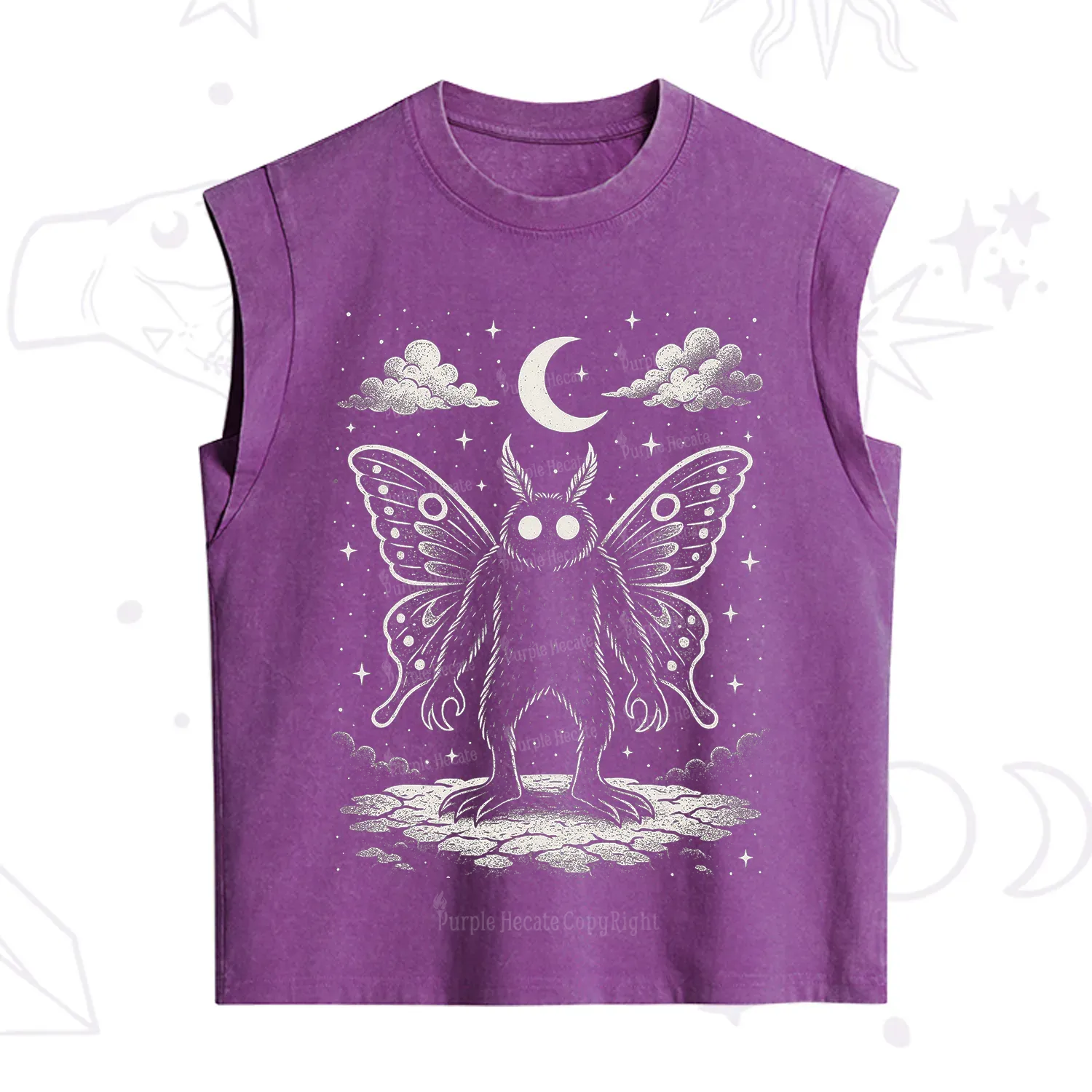 [Copy]Purplehecate Trash Raccoon Backyard Wildlife Vintage Washed Tank