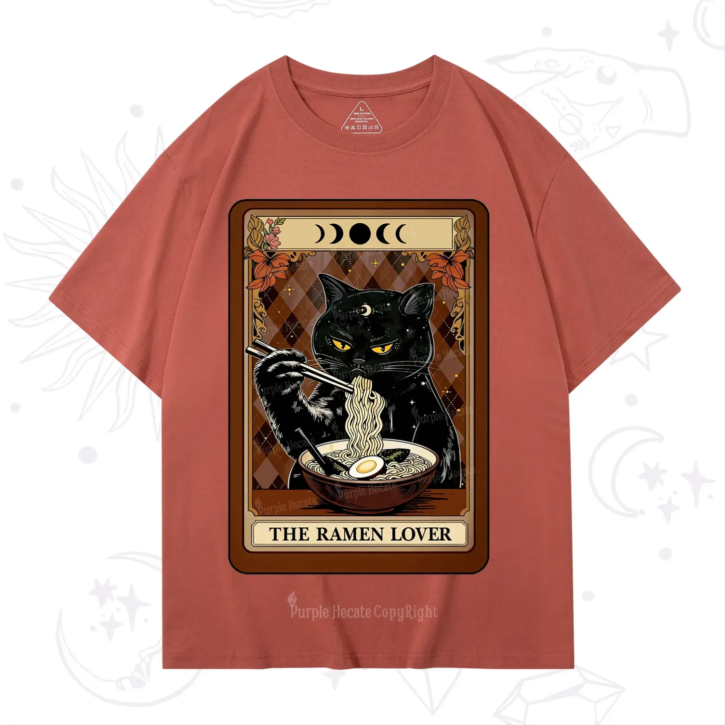 Purplehecate The Ramen Lover Tarot T-Shirt
