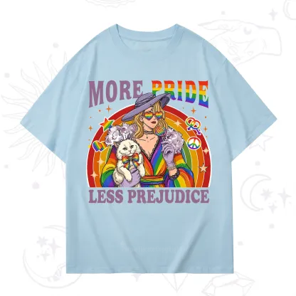 Purplehecate More Pride Less Prejudice Rainbow T-Shirt