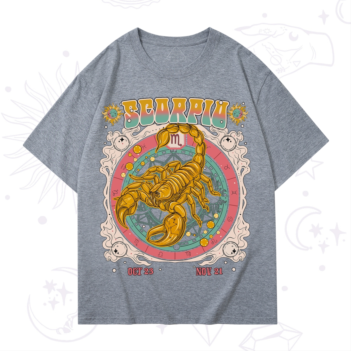Purplehecate Scorpio Cosmic Zodiac T-Shirt