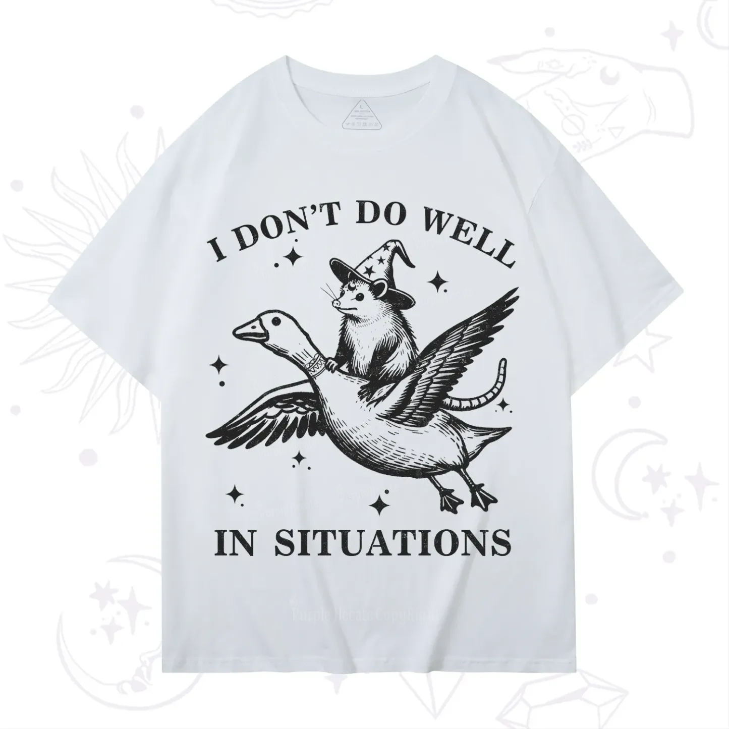 Purplehecate I Don't Do Well In Situations T-Shirt