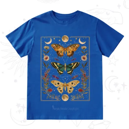 Purplehecate Sun and Moon Butterfly T-Shirt