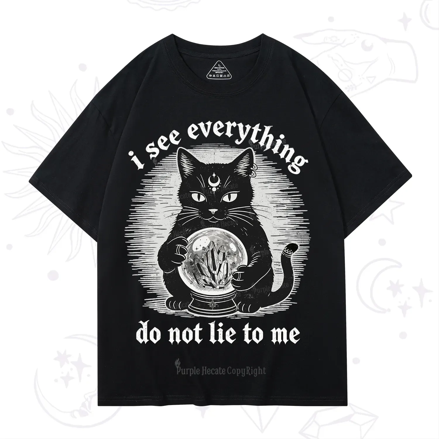 Purplehecate All Seeing Cat T-Shirt