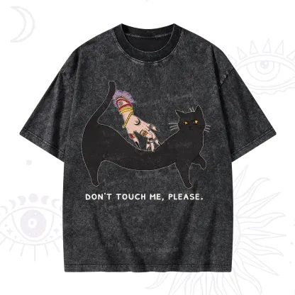 Purplehecate Don't Touch Me Washed T-Shirt