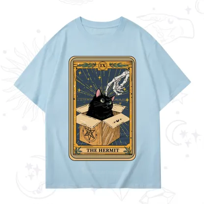 Purplehecate The Hermit Cat Tarot T-Shirt