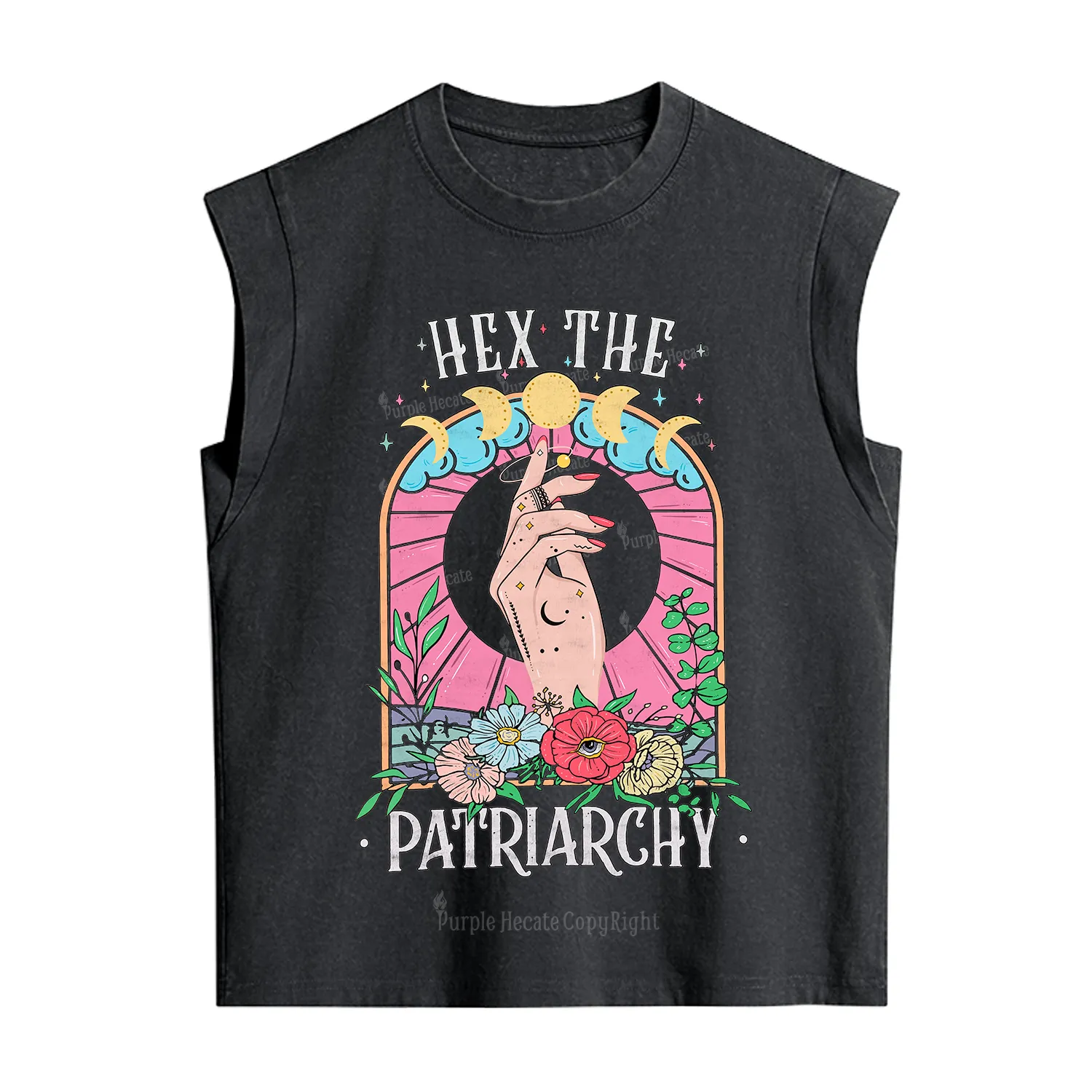 Purplehecate Hex The Patriarchy Vintage Washed Tank