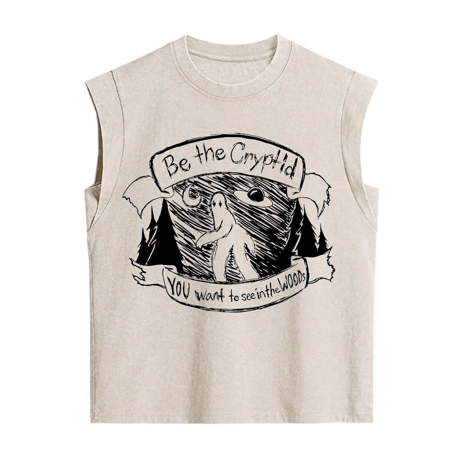 Purplehecate Be the Cryptid Vintage Washed Tank