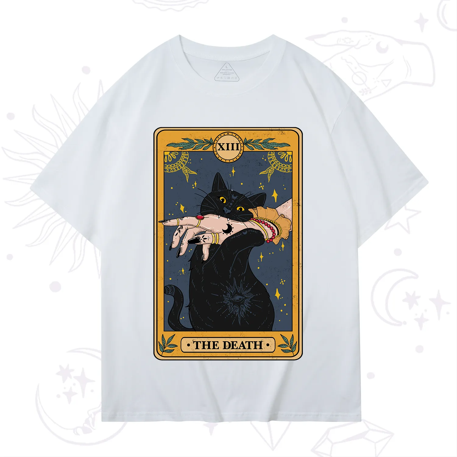 Purplehecate The Death Card Tarot Cat T-Shirt
