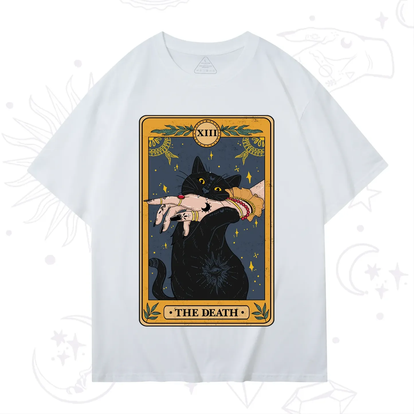 Purplehecate The Death Card Tarot Cat T-Shirt